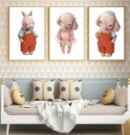 SŁONIKI, NOSOROŻEC PLAKATY, OBRAZKI NA ŚCIANĘ DLA DZIECI DK03.jpg