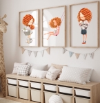 ZESTAW 3 OBRAZKI, PLAKATY - DZIEWCZYNKA LORA , KRÓLICZKI DK26.jpg