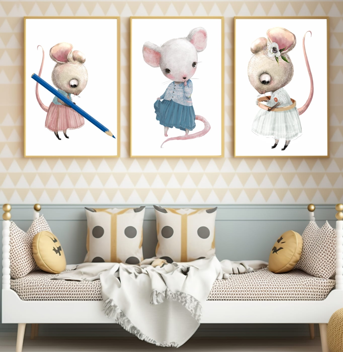 PLAKATY - MYSZKA Z OŁÓWKIEM, MYSZKA Z PIERŚCIONKIEM DK30.jpg