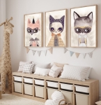 ZESTAW 3  PLAKATY, OBRAZKI - KOTY I LISEK DK127.jpg