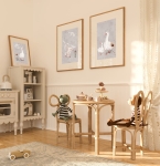 Gąski dekoracja ścienna plakaty w beżach Mała Pracownia