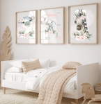 Zestaw 3 obrazków dla dzieci słonik, zebra, hipcio.jpg