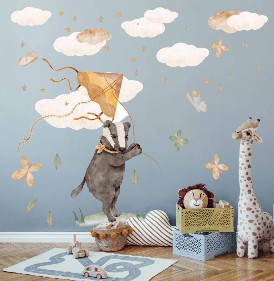 Little forest animals DK157 - Naklejka na ścianę.jpg