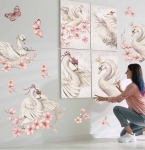 łabędź królewski plakat dla dziewczynki pokój dziecięcy