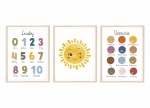 edukacyjny plakat liczby do nauki w domu
