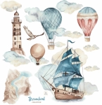 Mała Pracownia DK - OCEAN - DREAMLAND - Naklejka na ścianę.jpg