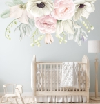 Naklejka Róże, anemony, konwalie - Kwiatowa kompozycja róż Vintage.jpg