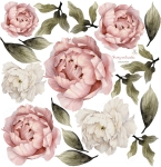 PIWONIE -  NAKLEJKA NA ŚCIANĘ PEONIE  KWIATY XXL.jpg
