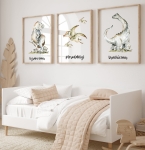 Dinozaury - Zestaw 3 plakaty Tyranozaur, Brachiozaur, Pterodaktyle Nr 4.jpg