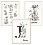 Dinozaury - Zestaw 3 plakaty Tyranozaur, Imię dziecka,Nazwy Dinozaurów Nr 11.jpg