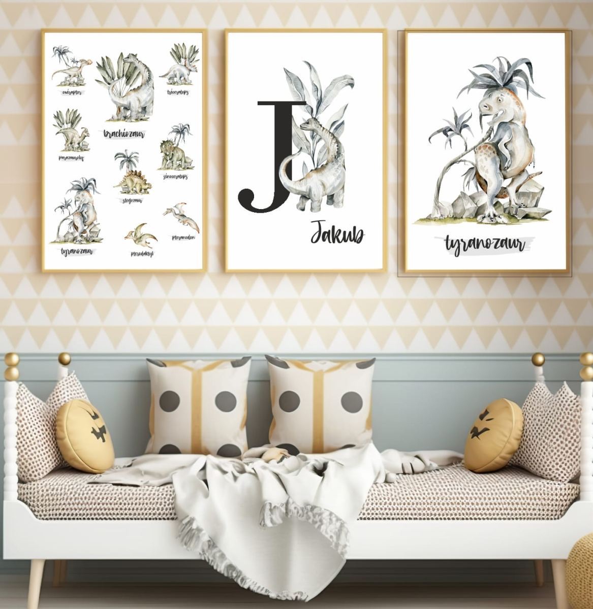 Dinozaury - Zestaw 3 plakaty Dinozaury nazwy, Tyranozaur,  Personalizacja Nr 11.jpg