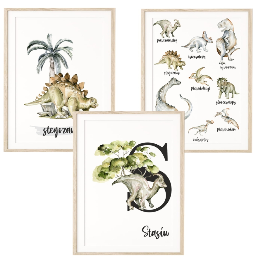 Zestaw 3 plakaty Dinozaury Nr 6.jpg