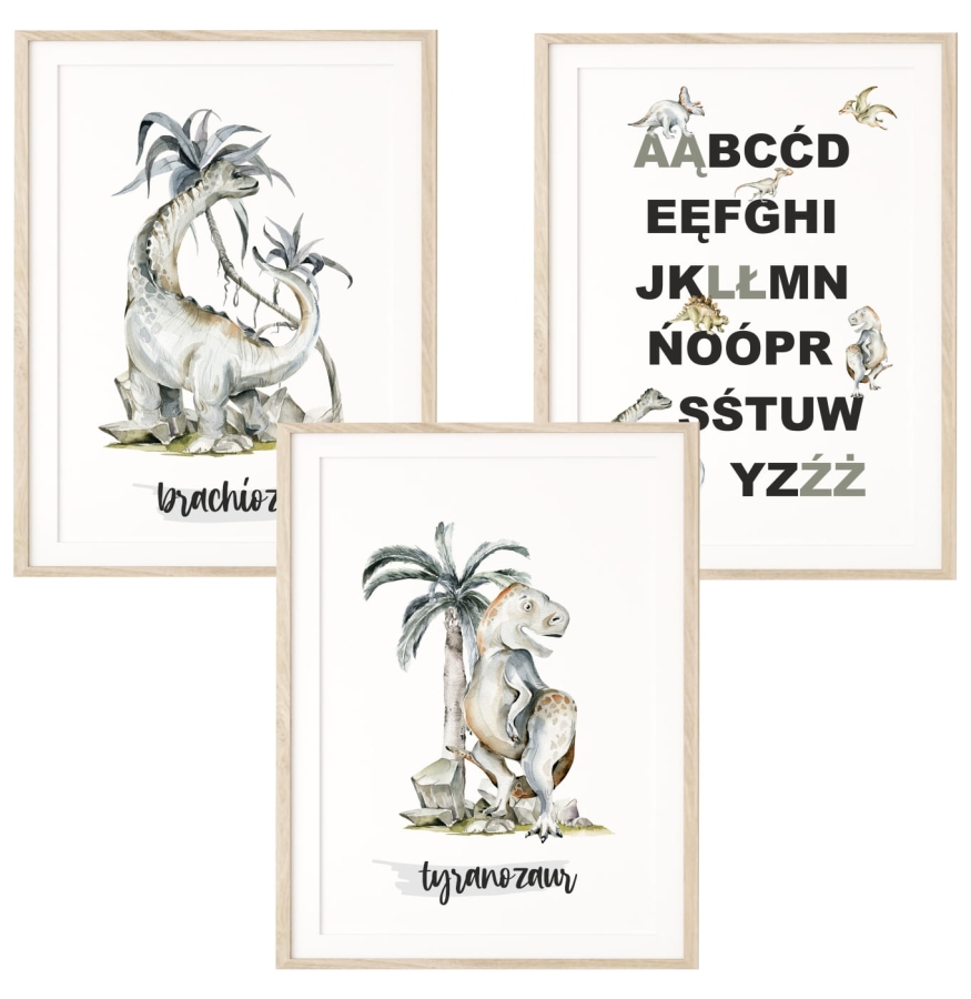 Zestaw 3 plakaty Dinozaury Nr 7.jpg