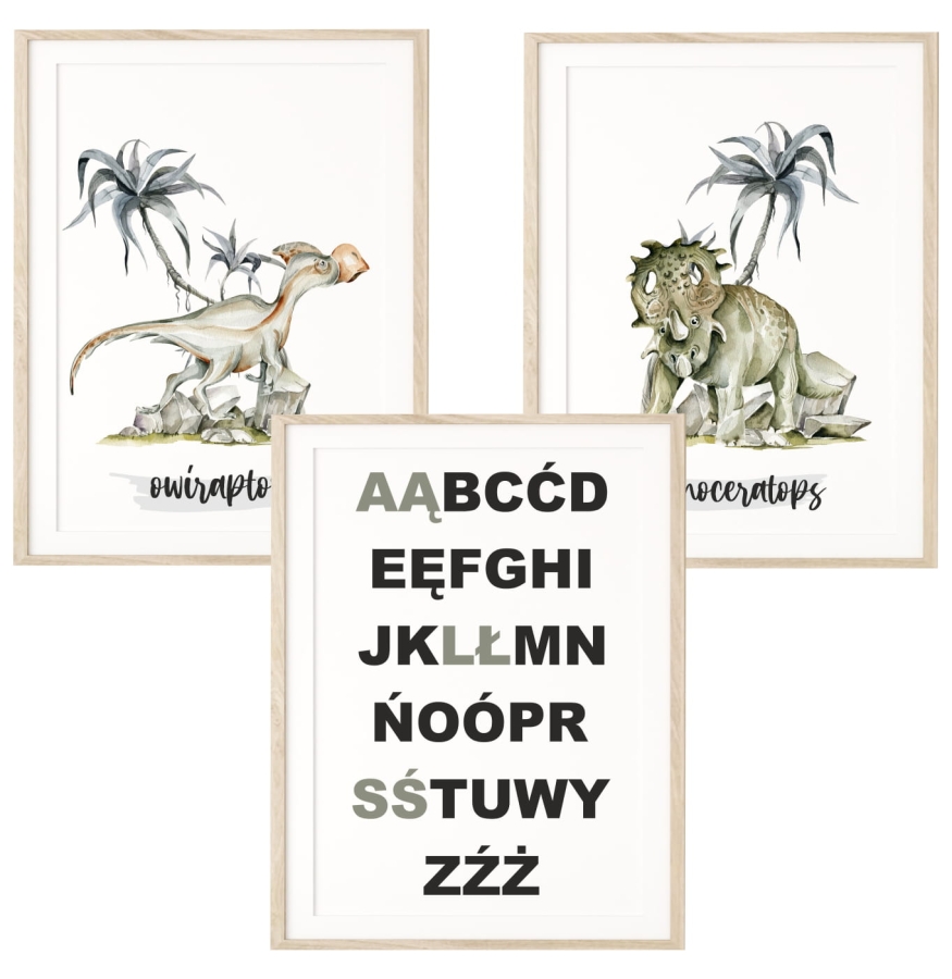 Zestaw 3 plakaty Dinozaury Nr 9.jpg