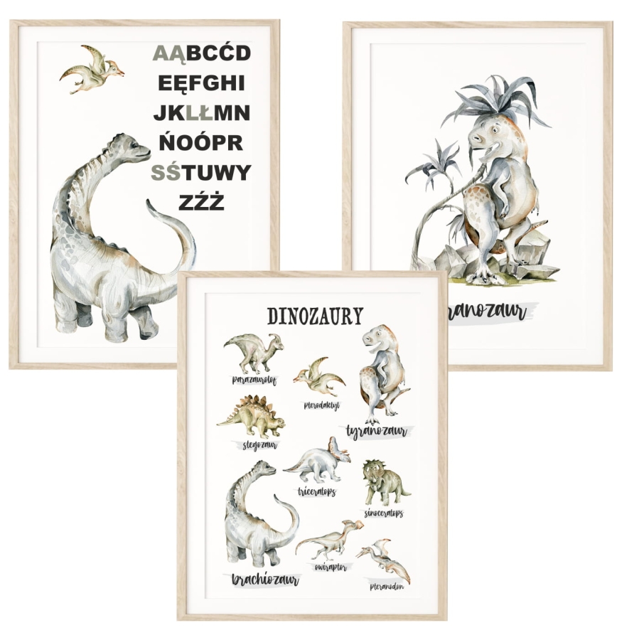 Plakaty Dinozaury - Zestaw 3 plakaty Dino Nr 10.jpg