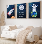Kosmos, planety, gwiazdy - Zestaw 3 plakaty, obrazki Nr 1.jpg