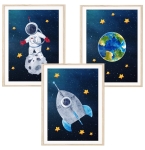 Kosmos, planety, gwiazdy - Zestaw 3 plakaty, obrazki Nr 3.jpg