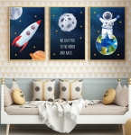 Kosmos, planety, gwiazdy - Zestaw 3 plakaty, obrazki Nr  3.jpg