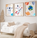 Kosmos, planety, gwiazdy - Zestaw 3 plakaty, obrazki Nr 4.jpg
