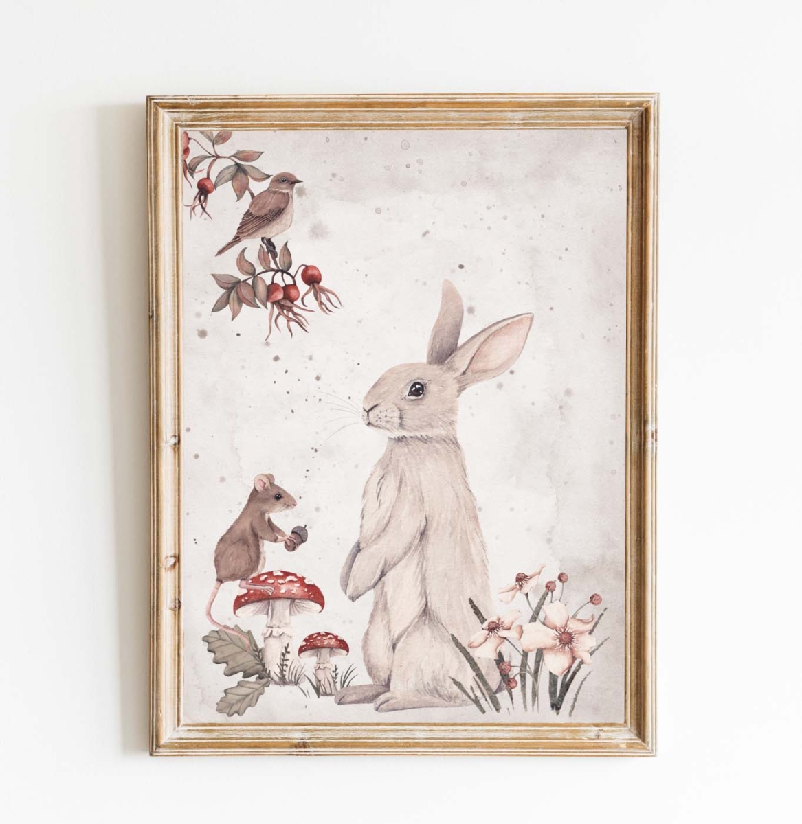 Woodland - Leśne plakaty Zajączek i myszka.jpg