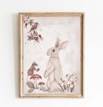 Woodland - Leśne plakaty Zajączek i myszka.jpg