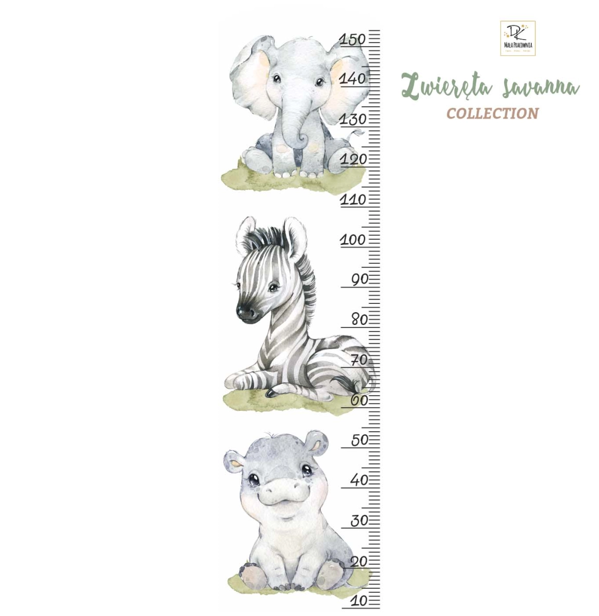 Miarka wzrostu- Zwierzęta Savanna DK166.jpg
