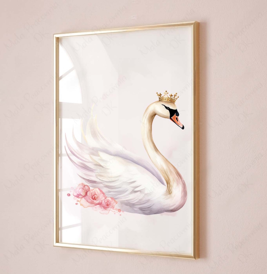 Plakat, obrazek  łabędź Balerina, baletnica nr.4.jpg