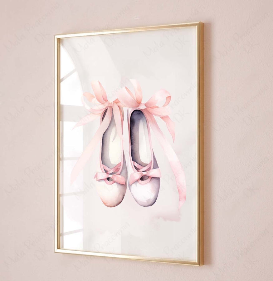 Plakat, obrazek  Baletki, łabędź Balerina, baletnica nr.5.jpg