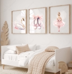 Zestaw 3 plakaty, obrazki - Baletnica, baletki, łabędź personalizacja nr.2.jpg