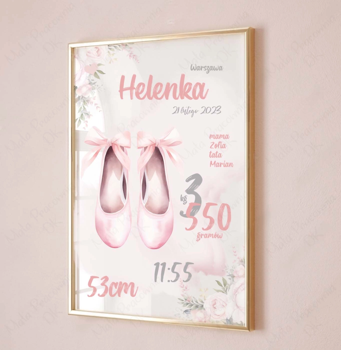 Plakat, obrazek  Baletki,metryczka Balerina, baletnica nr.7.jpg
