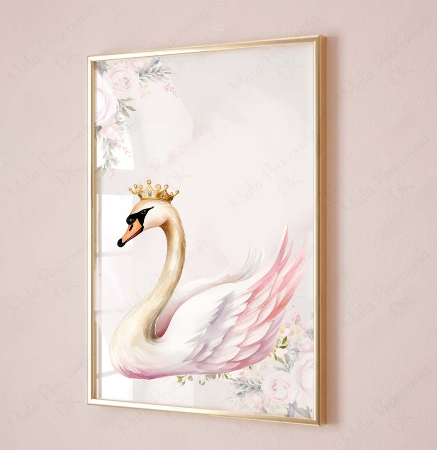 Plakat, obrazek  łabędź Balerina, baletnica nr.9.jpg