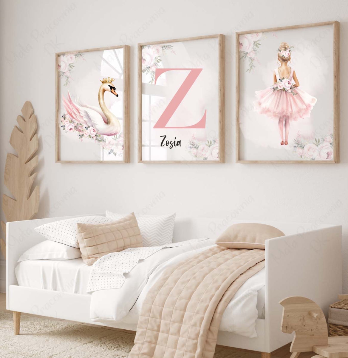 Zestaw 3 plakaty, obrazki - Baletnica, baletki, łabędź personalizacja nr.4.jpg