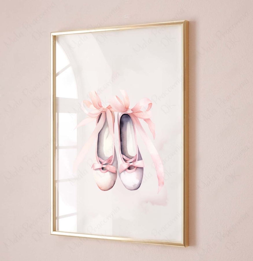 Plakat, obrazek  Baletki, łabędź Balerina, baletnica nr.14.jpg