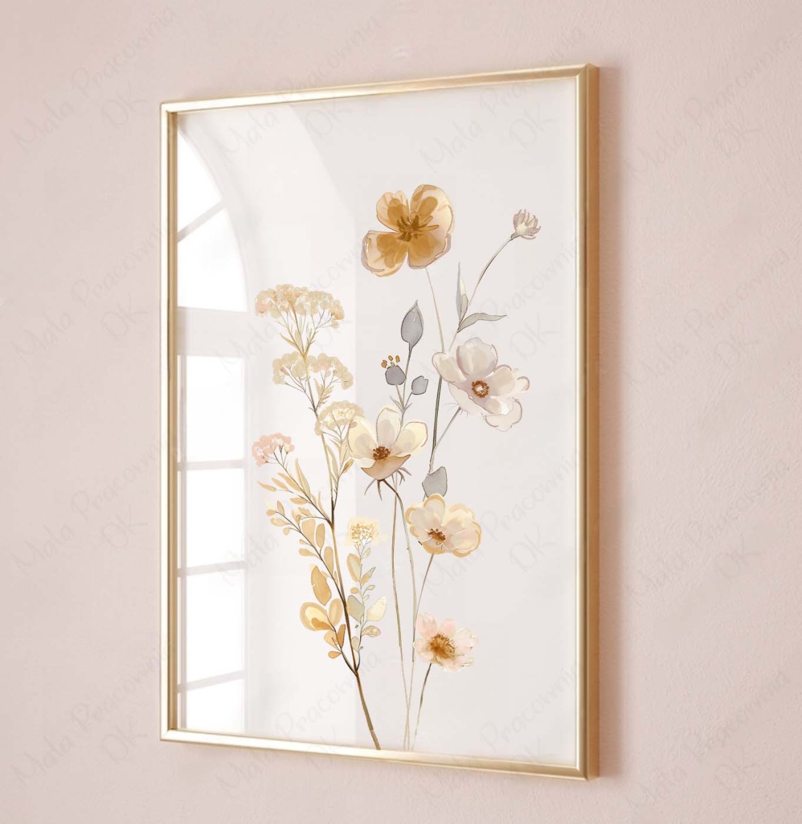 Plakaty, obrazki Kwiaty Boho personalizacja nr.4.jpg