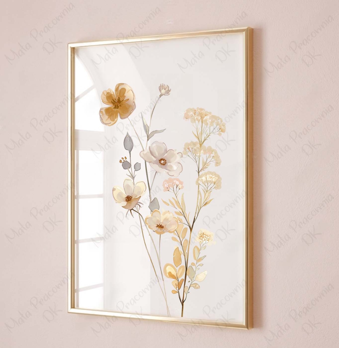 Plakaty, obrazki Kwiaty Boho personalizacja nr.6.jpg