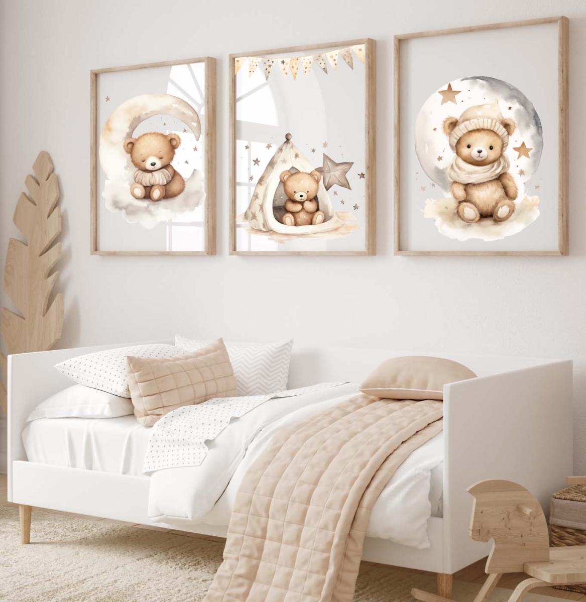 Zestaw 3 plakaty Pastelowe Misie  - Wzór nr2.jpg