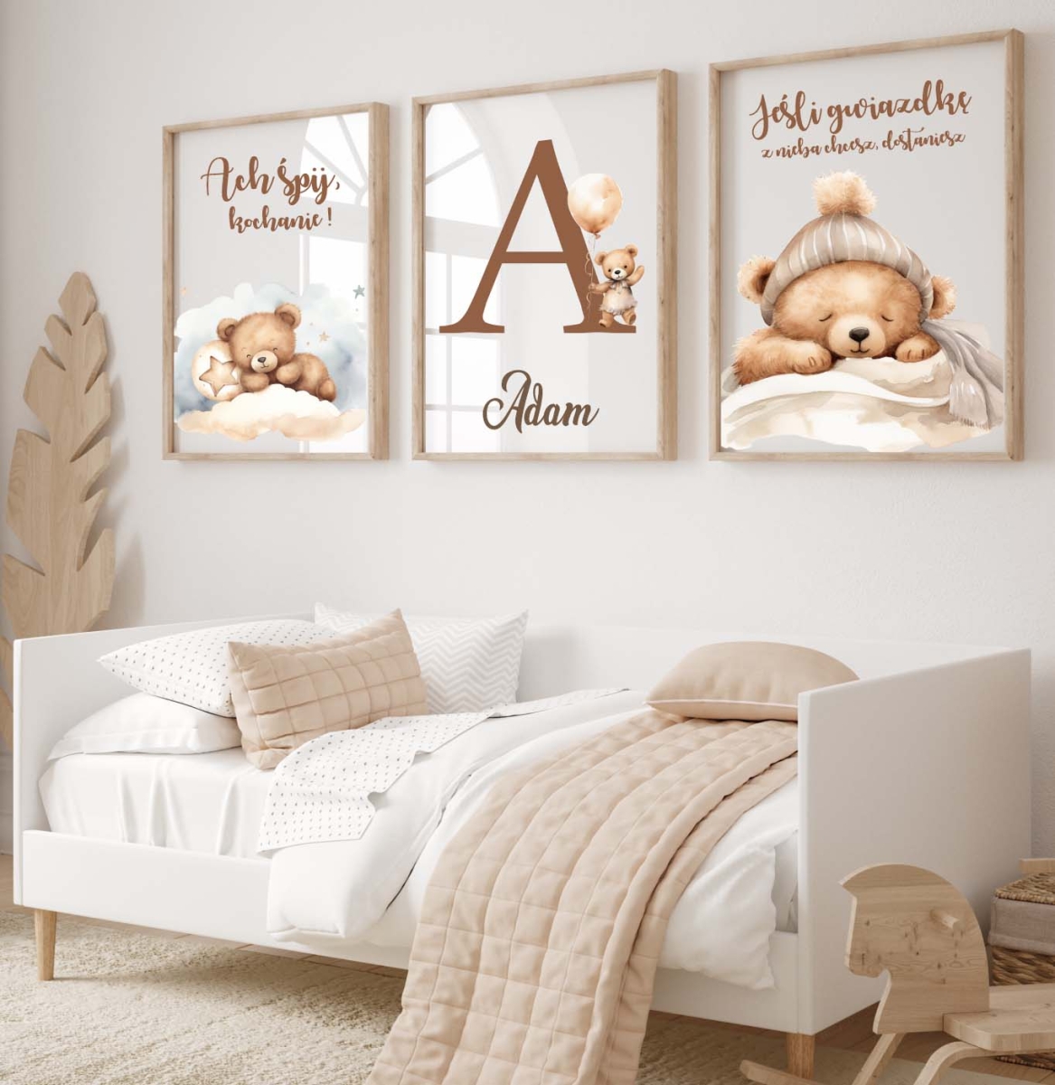 Zestaw 3 plakaty Sleepy Teddy Bears  Wzór 5.jpg