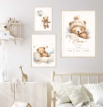 Zestaw 3 plakaty Sleepy Teddy Bears  nr 6.jpg