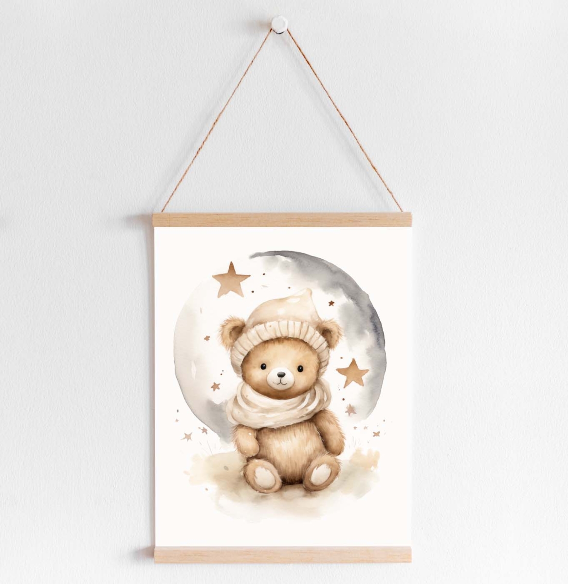 Plakat na ścianę Pastelowy Miś Wzór 5 dla dzieci