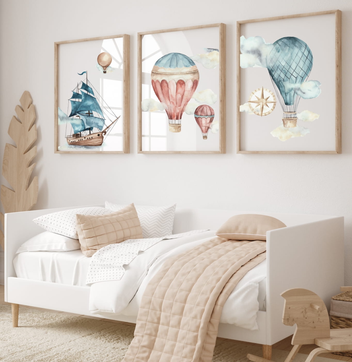 Zestaw 3  plakaty statek, latarnia, balony retro - Ocen, morskie Nr1.jpg