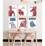 Zestaw 3 plakaty Spiderman, Superhero dla chłopca.jpg