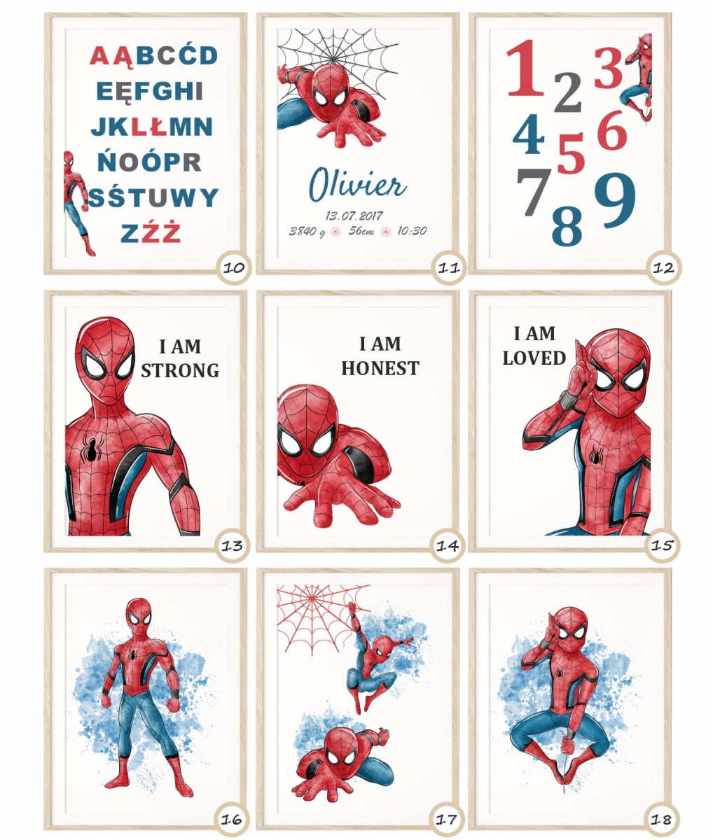 Mała Pracownia DK Plakaty Spiderman, Superhero 10-18.jpg