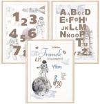 Zestaw 3 plakaty kosmos, planety, metryczka imię dziecka DK31.jpg