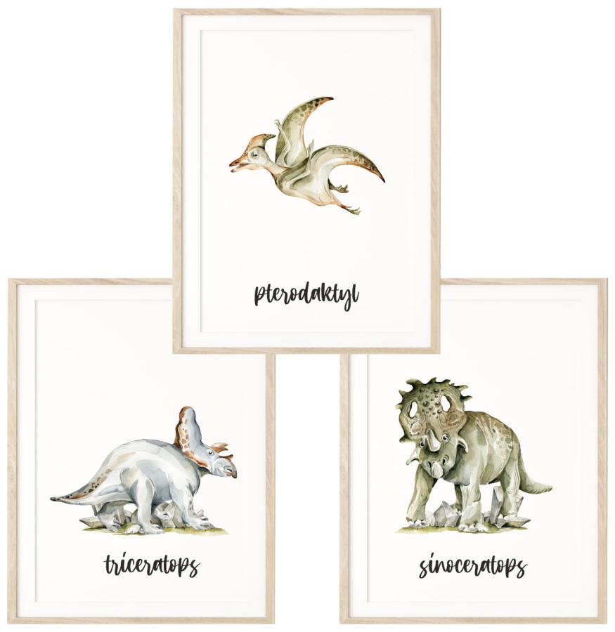 Zestaw 3 plakaty Dinozaury Nr 13.jpg