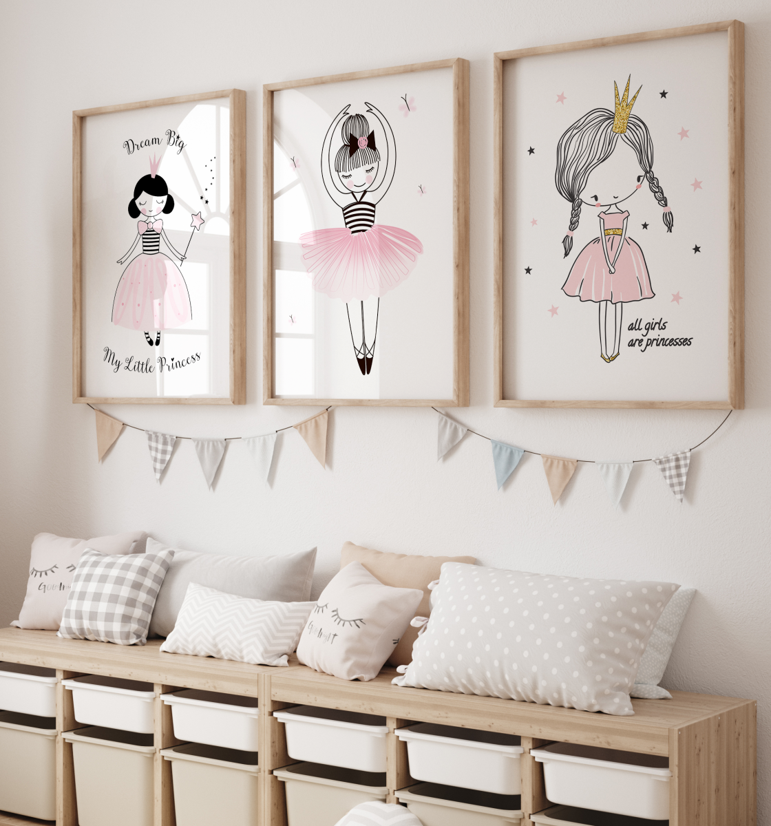 Plakat Wróżka – ilustracja do pokoju dziewczynki – Mała Pracownia