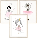 Plakat Królewna do pokoju dziewczynki – Mała Pracownia