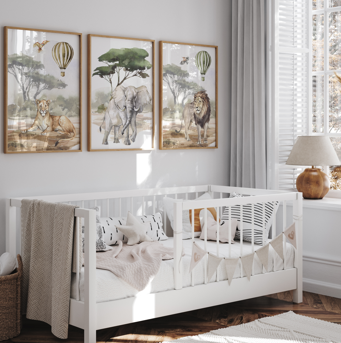 Zestaw 3 plakaty Zwierzęta Savanna, Afryka Nr.10.png