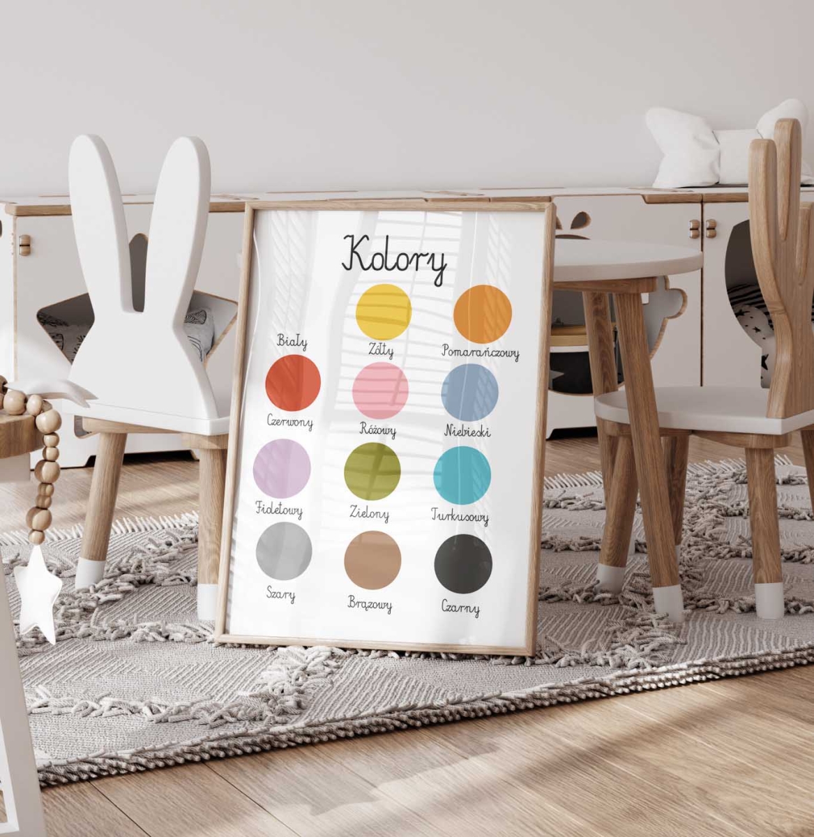 Plakat edukacyjny Kolory Wzór 2  MONTESSORI.jpg