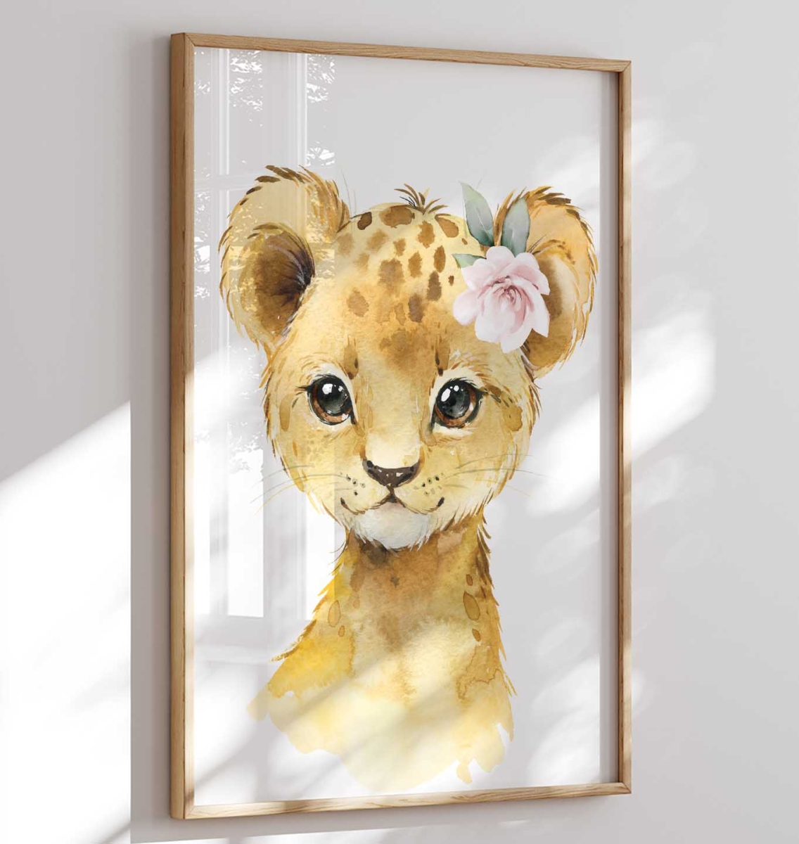 Lwiątko Plakat na ścianę Savanna, akwarela 2.jpg