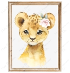 Lwiątko - Plakat na ścianę Savanna, akwarela 2.jpg